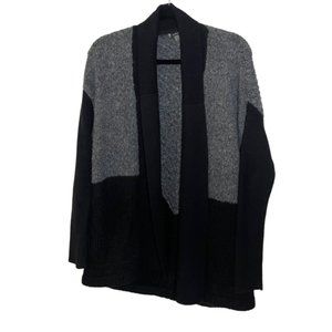 Smartwool | Black and Grey Oversized Open Cardigan